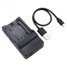 Battery USB Charger for Panasonic DMC-FZ50GT DMC-FZ50K DMC-FZ50PL DMC-FZ50PP