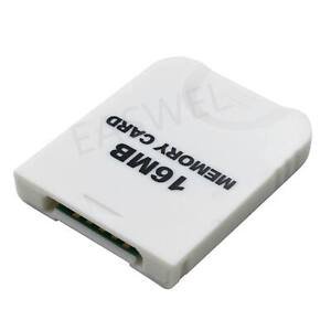 Practical White Memory Card For Nintendo Wii Gamecube Game 16MB Memory Storage
