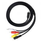AV A/V TV Video Cable Cord Wire For Sony Camcorder Handycam DCR-SX20 DCR-SR88/e