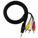 3RCA AV A/V AUDIO VIDEO TV Cable Cord Lead For CANON Klinke Cinch wie STV-250 N