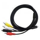AV A/V Audio Video TV Cable Cord Wire RCA for Sony Handycam DCR-SR42 Camcorder