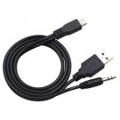 3.5mm and USB to Micro USB Speaker Cable Power Charger for iHome iBT74 IHM89BC