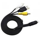 AV Audio VIDEO TV Cable USB Charger Cord For Panasonic Lumix DMC-FZ7 DMC-FZ8