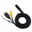 AV Audio VIDEO TV Cable USB Charger Cord For Fuji FinePix S2500 HD Camera