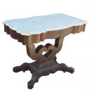18136A Antique Empire Marble Top Pier Table