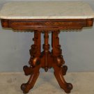 17541 Victorian Marble Carved Parlor Stand
