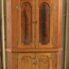 19861 Walnut American Early Corner Cupboard