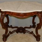 18745 Victorian Rosewood Oversize Marble Parlor Table