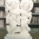 6" Marble Radha Krishana Stone Figure Sculpture Religious Idol statue Fine Art