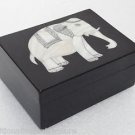 4"x3"x2" Black Marble Jewelry Box Ring Elephant Pietra Dura Art Home Decor Gifts 4"x3"x2" Black Marble Jewelry Box Ring Elephant Pietra Dura Art Home Decor Gifts