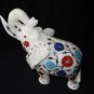 Marble Trunk Elephant Handmade Gifts Home Decor Turquoise Floral Art Inlaid