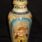 Marble Hand Painted Ganesha Peacock Flower Vase Pot Design Collectible Home Art