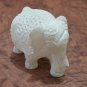 3" White Marble Undercut Elephant Inside a Elephant Handmade Home Decor Art