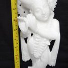 10" Iskon statue Deities Marble krishna lord sculpture handmade decor Fine Art