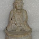 5" Marble Buddha Meditation Carved Handmade Collectible Rare Decor Art