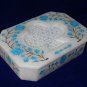 6"x4"x1.5" White Marble Jewelry Box Turquoise Handmade Pietra Dura Semi Precious
