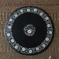 24" Black Marble Paua Shell Art Coffee Table Top Dining Handmade Gifts