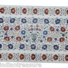 Size 3'X2' Marble Dining Table Top Carnelian Mosaic Floral Work Home Decor H943A