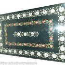 Size 4'X8' Marble Dining Center Table Top Marquetry Inlay Stone Home Decor H935