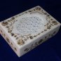 6"x4"x1.5" Marble Jewelry Box Paua Shell Ring Box Pietra Dura Marquetry Decor