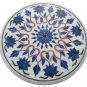 Size 2'X2' Marble Center Coffee Table Top Rare Lapis Floral Art Home Decor H927