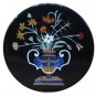 30" Marble Indian Trophy Flower Vase Gems Art Coffee Table Top Handmade Decor