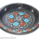 Black Marble Fruit Bowl Carneian Inlay Mosic Floral Marquetry Table Decor Gifts Black Marble Fruit Bowl Carneian Inlay Mosic Floral Marquetry Table Decor Gifts