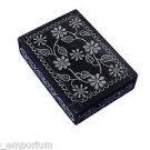 6"x4"x2" Balck Marble Jewelry Box Trinket Box Handmade Carved Home Decor Gifts