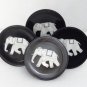 Black Marble Tea Coaster Set Handmade Elephant Art Beautiful Home Decor Gifts