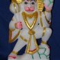 6" Indian Carving Hindu God Hanuman Color Marble Stone Statue Figurine Decor Art
