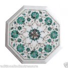 Size 12"x12" Marble End Coffee Table Top Rare Malachite Mosaic Home Decor H002 Size 12"x12" Marble End Coffee Table Top Rare Malachite Mosaic Home Decor H002