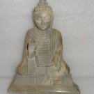 9" Natural Green Marble Buddha stone Carved Handmade Collectible Rare Decor Art