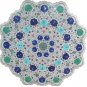 36" White Marble Dining Table Top Furniture Handmade Inlaid Pietra Dura Decor