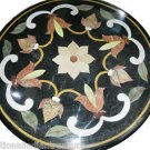 Size 30"X30" Marble Dining Table Top Inlaid Mosaic Floral Art Home Decor H921A