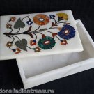6"x4"x2" Marble Jewelry Trinket Box Semi Precious Floral Mosaic Home Decor Gifts 6"x4"x2" Marble Jewelry Trinket Box Semi Precious Floral Mosaic Home Decor Gifts