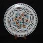 15" Marble Plate Filigree Lapis Hakik Pietra Dura Floral Design Home Decor Gifts