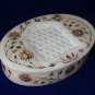 6"x4"x1.5" Marble Oval Jewelry Box Paua Shell Handmade Pietra Dura Marquetry