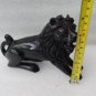 Black Marble Lion Leo African Safari Sculpture Big Cat Lover Statue Gifts Art