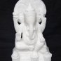 6"  WHITE MARBLE GANESH GANESHA SCULPTURE STATUE FIGURINE HANDMADE