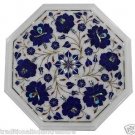1' Marble Coffee Table Top Rose Flower Inlaid Floral Pietra Dura Mosaic Handmade