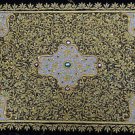 2'x3' Indian Jewel Carpet Ethnic Large Wall Hanging Gold Zardozi from Kashmir 2'x3' Indian Jewel Carpet Ethnic Large Wall Hanging Gold Zardozi from Kashmir
