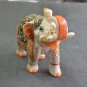 5" Marble Turning Elephant Color Hand Painted Handmade Home Decor Gifts Art