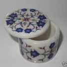2"x2" Marble Jewelry Trinket Box Pietra Dura Lapis Lazuli Original Very Fine Art
