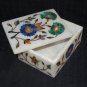 Pietra Dura Marble Jewelry Box Trinket Lapis Lazuli handmade Cyber Monday Gifts