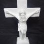 10" Marble Jesus Christ Cross Crucifix Cultured Statue Sculpture Handmade Decor
