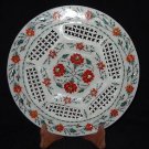 11" Marble Plate Handmade Inlaid Floral Design Pietra Dura Decorative Arts Gifts 11" Marble Plate Handmade Inlaid Floral Design Pietra Dura Decorative Arts Gifts