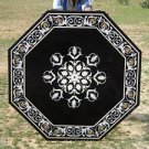42" Black Marble Dining Table Top Floral Handmade Home decor Gifts New 42" Black Marble Dining Table Top Floral Handmade Home decor Gifts New