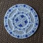 12" Rare Lapis Lazuli Marble Plate Pietra Dura Grill Work Handmade home Decor