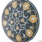 Size 30"X30" Marble Dining Table Top Hakik Mosaic Floral Work Home Decor H944A