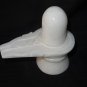 4" Shiva Lingam Statue Shivling White Marble handmade Hinduism worship Idol Art